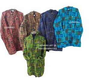 แจ็กเก็ตมีฮู้ดสำหรับฤดูหนาวจากอินเดียแจ็คเก็ตผ้าฝ้ายย้อมสีมีซิปเสื้อแจ็คเก็ตเนพาลีฤดูหนาว - Product Image 1