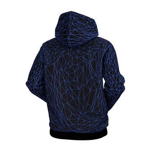 Sudadera con capucha extragrande de algodón 100% con logotipo 3D personalizado para hombre, sudadera térmica a precio de fábrica, sudaderas con capucha de sublimación de temporada de invierno - Product Image 3