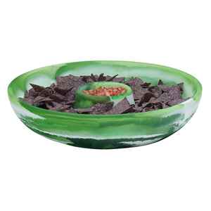 ชุดชามเสิร์ฟงานศิลปะเรซิ่นอีพ็อกซี่ขัดเงาทำมือ สำหรับรอมฎอน อีด และงานเลี้ยง ชุดถาดและชามพรีเมียม - Product Image 5