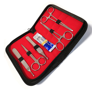 Juego de instrumentos quirúrgicos básicos de alta calidad más vendidos, <span class=keywords><strong>Kit</strong></span> de entrenamiento médico con almohadillas de práctica de sutura de acero, entrega incluida - Product Image 2