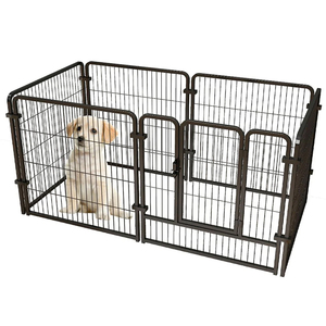 6 <strong>Large</strong> <strong>Dog</strong> Cage-Style <strong>Play</strong> <strong>Pen</strong> with Cozy Fleece Bed - Product Image 6