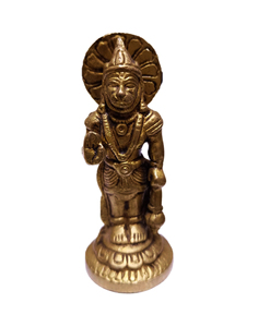 Vintage Brass Hanuman High Quality for Religious and Cultural Idol Statue Indian Hindu God Strength Sculpture Home Office <b>Mandir</b> - Product Image 1