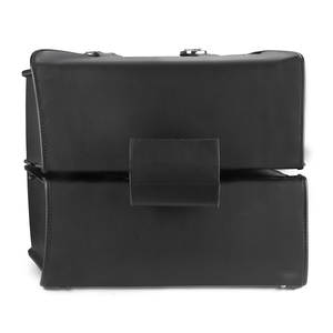 Prix de gros accessoire de moto 2024 sac de selle de moto de haute qualité en cuir de couleur noire - Product Image 2