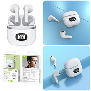 HOME Digitalome-Auriculares inalámbricos TWS con Bluetooth, auriculares intrauditivos con micrófono, color blanco, para teléfono móvil, deportivos - Product Image 4
