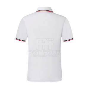 100% algodón para hombre para Polo Camiseta cómoda tela de punto de secado rápido diseño de patrón sólido antiarrugas - Product Image 2