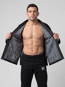 Kimono de Jiu Jitsu Negro, Kimono de Jiu Jitsu Personalizado con Bordado, Kimono de Jiu Jitsu Personalizado OEM de 450 GSM con Tejido Perlado, Fabricante Mayorista - Product Image 4