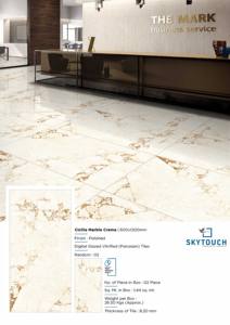 Baldosas de Porcelana de Lujo para Interiores, 60x120, Acabado Brillante, Color Crema, para Pisos y Baños, Decorativas - Product Image 3