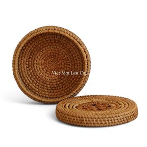 Caja de Almacenamiento de Ratán Tejido Natural Hecha a Mano en Vietnam para Organizar Artículos del Hogar con Material Ecológico - Product Image 1