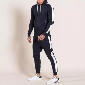 Alta calidad al por mayor algodón elastano gimnasio Joggers pantalones conectados Panel lateral hombres Joggers - Product Image 5