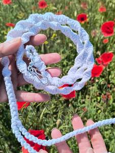 Soft Cotton Rope <b>Dog</b> <b>Leash</b> – White Pet Lead for Cats and Small <b>Dogs</b>, Wedding <b>Leash</b>, 100% Natural - Product Image 1