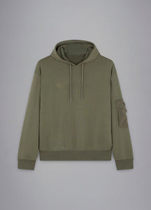 Survêtements 100% coton de qualité supérieure pour hommes, ensembles personnalisés avec capuche respirante écologique et poche pour les bras pour l'hiver - Product Image 2