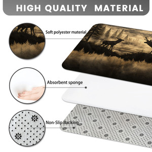 Custom Printed Bath <b>Mat</b> <b>Bathroom</b> Rug <b>Set</b> for <b>Bathroom</b> Non-Slip Shower Curtain Bath <b>Mat</b> - Product Image 4
