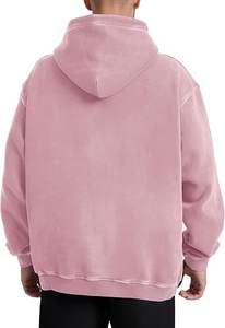 Sweat à capuche oversize pour homme en molleton délavé style rétro, conçu pour une expression streetwear décontractée et un confort quotidien, style zen - Product Image 3
