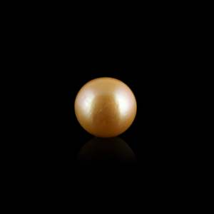 Perle d'eau douce naturelle en forme de riz de 8,65 carats, couleur or, pour la fabrication de bijoux - Product Image 1