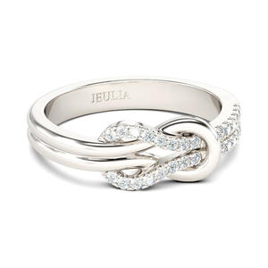 Jeulia <b>Infinity</b> Love Sterling Silver Jewelry Set with Pearl and Zircon - Product Image 2