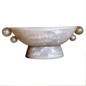 Bol rond peu profond en résine, blanc pur, brillant, lisse, fait à la main, vaisselle décorative pour la table de cuisine, origine indienne - Product Image 4