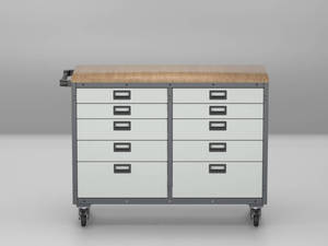 Heavy Duty Metal Tool Workbench 10 Storage <b>Drawers</b> <b>Workshop</b> Organizer Cabinet OEM Customizable Modular Toolcart - Product Image 3