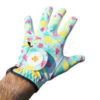 Hoogwaardige volle vinger golfhandschoenen van schapenleer, best verkochte OEM gesublimeerde custom design groothandel voor sport