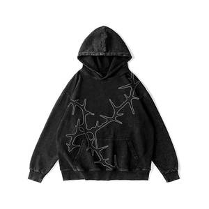 Sudaderas Unisex Y2K de Invierno con Estampado Digital, Lavado Ácido, Estilo Vintage, Corte Regular, Ropa Casual de Calle - Product Image 1