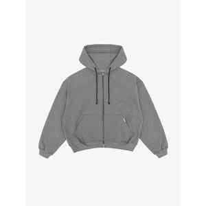 Sweat à capuche surdimensionné personnalisé avec fermeture éclair intégrale, tissu en polaire doux qui vous garde au chaud et confortable - Product Image 3