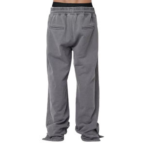 Mens Top bán chạy Bộ tùy chỉnh thời trang dạo phố chân rộng Sweatpants phẳng phía trước rửa baggy Flare Sweatpants - Product Image 5