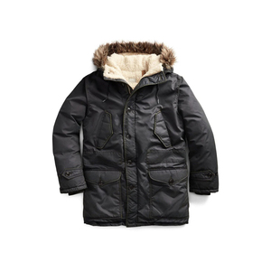 Chaqueta Parka con Capucha de Lona Gruesa, Cálida e Impermeable para Hombre, Otoño Invierno 2022, con Decoración de Piel, Estilo Urbano - Product Image 4