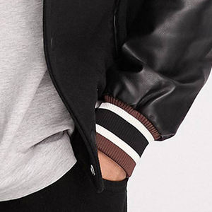 High Quality OEM Custom Cotton Sleeve Stand Zipper Breathable Print Design Baseball Team Vintage <b>Letterman</b> Varsity <b>Jacket</b> for - Product Image 6