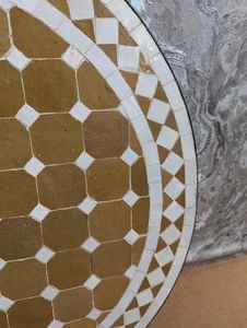 Dazzling <b>Mosaic</b> Side Table: Iridescent <b>Art</b> - Blue Coffee Table - Side Table - Livingroom Decor - Gift - Product Image 2