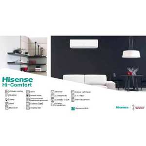 Aire Acondicionado Hisense Hi Comfort Wi-Fi Dual Split Inverter 12000+18000 BTU 4AMW81U4RJC R-32 A++ Ahorro de Energía Climatizador - Product Image 3