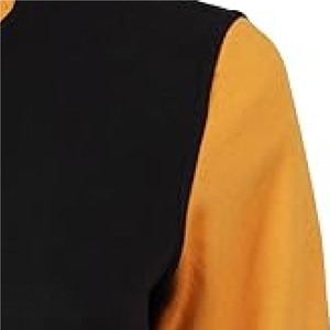 Veste varsity noire et jaune pour homme, manches moutarde, style letterman, veste de baseball noire, veste athlétique bicolore, veste varsity. - Product Image 4