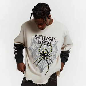 100% coton style américain de haute qualité conception personnalisée impression Logo OEM services surdimensionné graphique lourd unisexe t-shirt - Product Image 1