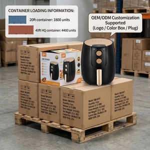 Friteuse à air électrique 3,5 L en gros d'usine, contrôle mécanique à double bouton, panier antiadhésif, 1400W, friteuse saine sans huile pour OEM/ODM - Product Image 6