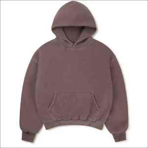 Sudaderas con Capucha Rosa Bebé de la Mejor Calidad, Lavadas Vintage, 100% Algodón, 500GSM, Felpa, Logotipo Personalizado, Impresión Serigrafiada, Corte Cuadrado para Hombre - Product Image 5