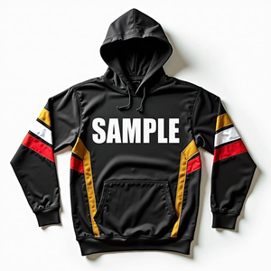 Sudadera con Capucha Extra Grande para Hombre, Diseño Urbano Personalizado, Sublimada, Mezcla de Algodón, 100% Poliéster, Básica y Duradera - Product Image 3