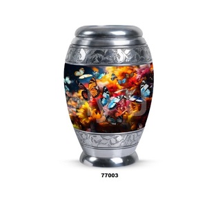 อัฐิอลูมิเนียมรูปผีเสื้อสำหรับผู้ใหญ่พร้อมถุงกำมะหยี่แถมฟรี - Product Image 3