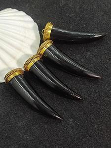 Collier pendentif en corne de buffle, bijoux tribaux naturels et durables pour femmes, haute qualité - Product Image 4