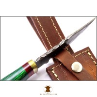 7.5 "Tendance Vente Chaude OEM Pas Cher Bas Prix Fait À La Main Damas Cuisine Utilisation Rat Queue Tang Manche En Bois Couteau