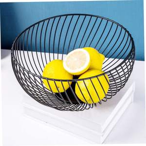 ตะกร้าเก็บลวดโลหะทรงกลมสีทองตะกร้าเก็บผักและผลไม้ - Product Image 6