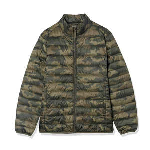 Chaqueta de Plumón de Nailon de Alta Calidad para Hombre, Chaqueta de Invierno Personalizable con Estampado de Camuflaje, Cuello Alto, Chaqueta de Plumón al por Mayor para Hombre - Product Image 4