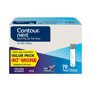 Nuevo paquete con descuento al por mayor en tiras reactivas de glucosa en sangre Contour Next, paquete económico de 70 unidades - Product Image 1