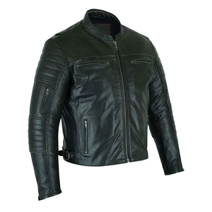 Meilleur prix Veste de moto en cuir véritable pour homme Vêtement de sport d'hiver Fabriquée sur mesure Imperméable Coupe-vent Grande taille Logo personnalisé - Product Image 4