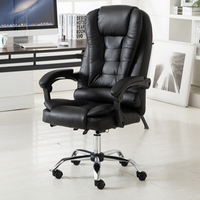 Chaise de bureau ergonomique en cuir avec repose-pieds, chaise de bureau robuste, Silla Oficina, mobilier de bureau, chaise de direction, Chaise Bureau