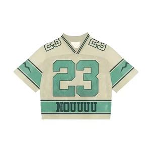 Camiseta Oversize Cuadrada Vintage para Hombre, Camiseta de Alta Calidad, Estilo Urbano, Camiseta Oversize de Malla para Hombre, Estilo Urbano, Verano - Product Image 3