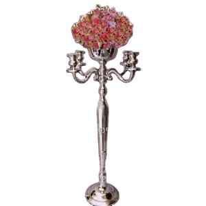 Nuevo Centro de Mesa para Boda, Candelabro de Metal Hecho a Mano, Duradero, Decoración para el Hogar, Color Plata, Dorado y Negro - Product Image 1