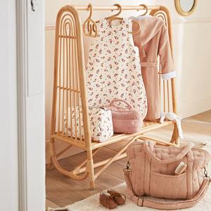 Store display handcrafted rattan <b>clothes</b> rail stand elegant hanging cloth <b>rack</b> for boutique shop - Product Image 5