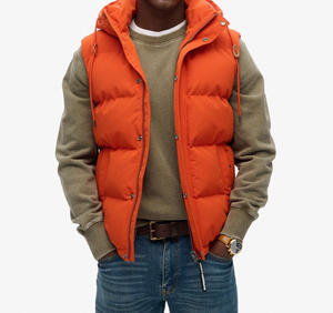 Gilet sans manches, veste légère, doudoune légère, veste coupe-vent, vêtements de travail décontractés d'hiver pour hommes et femmes, vente en gros de gilets pour hommes - Product Image 1