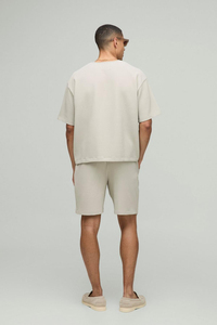 Conjuntos de pantalones cortos y camisetas de diseño más nuevo de alta calidad 100% algodón logotipo personalizado conjunto doble de gran tamaño para hombres - Product Image 5