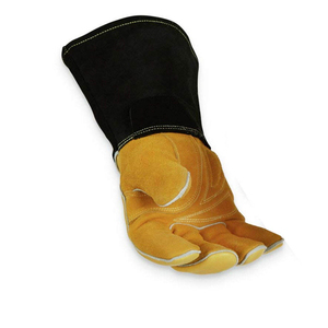 ผลิตภัณฑ์เชื่อมโลหะเพื่อความปลอดภัย ถุงมือป้องกันสัตว์ ถุงมือป้องกันการใช้งาน ถุงมือหนังวัวแท้สำหรับงานเชื่อมโลหะ ผลิตตามแบบ OEM - Product Image 6