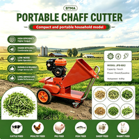 Mini Hacheuse de Fourrage Portable à Poussée Manuelle pour la Transformation des Aliments du Bétail en Petite Ferme et la Coupe d'Ensilage Domestique