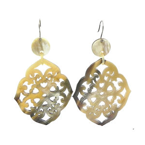 Pendientes de cuerno de búfalo a la moda, joyería de cuerno Natural a la moda, pendientes finos hechos a mano a la venta, joyería de cuerno natural - Product Image 6